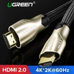 Genuine Ugreen HDMI to HDMI Flat Cable Zinc Alloy   Nylon 4k Monitor Cable